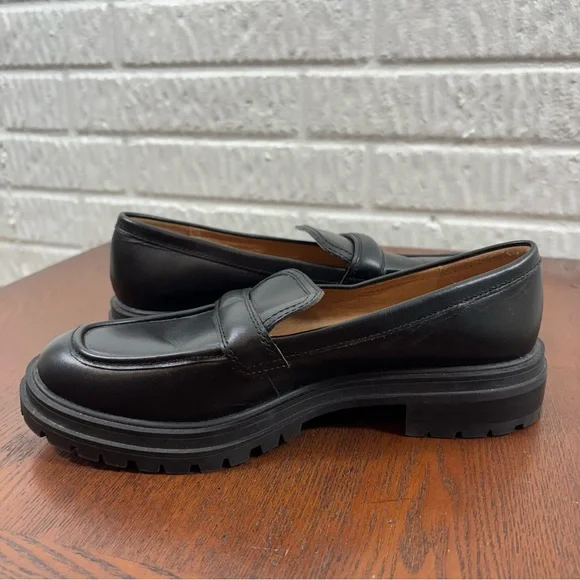 Madewell Bradley Lugsole Loafer Black 9 - Picture 3 of 9